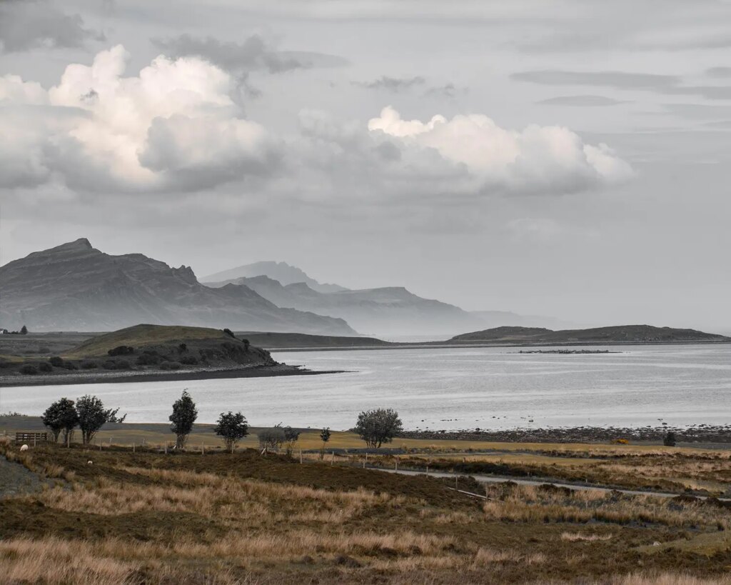 Landschaft Berge Meer